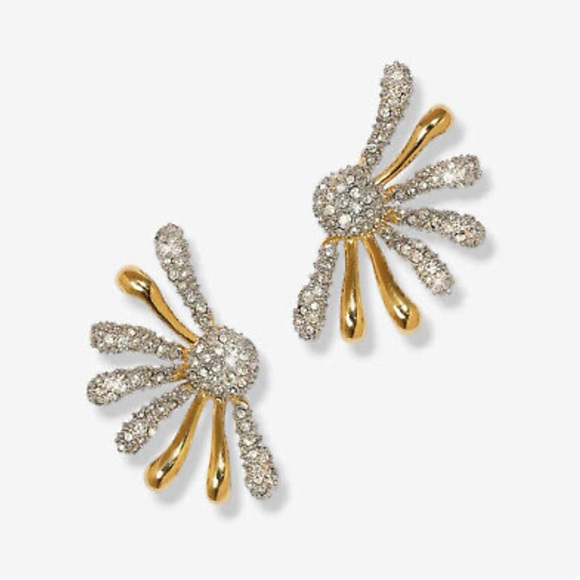 Alexis Bittar Solanales Crystal Spray Post Earrings - Picture 1 of 4